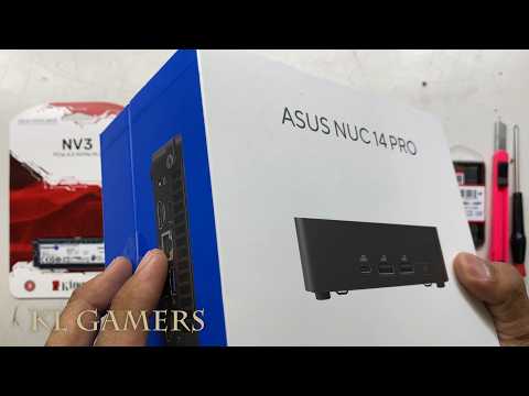 ASUS NUC 14 PRO NUC14RVK intel Core Ultra 5 125H 16GB DDR5 Kingston NV3 Office Desktop Unbox Build