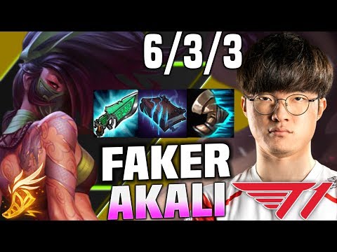 SKT T1 FAKER PICKS AKALI MID! - SKT T1 Faker Plays Akali vs Talon Mid! | Season 2020 KR SoloQ