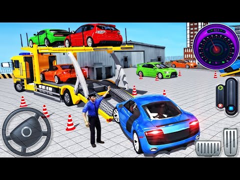 Car Transporter Driving Simulator | Cargo Transport Trailer Multistory Vehicle - Android GamePlay