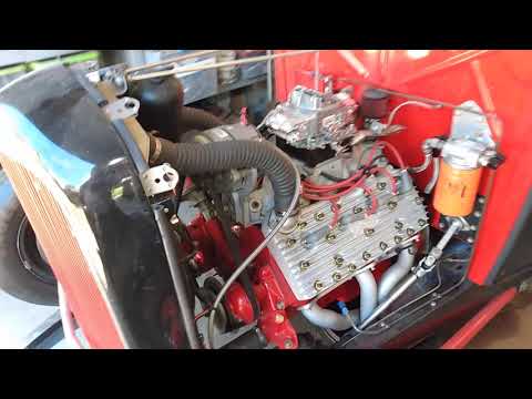 TWO Flathead Ford V8's startup