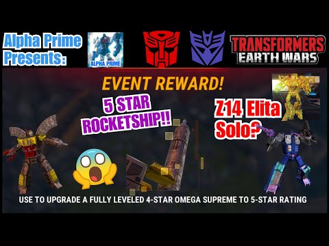 Power leveling with Elita-1 in Z14. Unlocked 5 Star Omega Supreme!! - Transformers: Earth Wars
