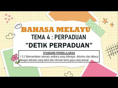 BAHASA MELAYU TAHUN 5 (DETIK PERPADUAN)