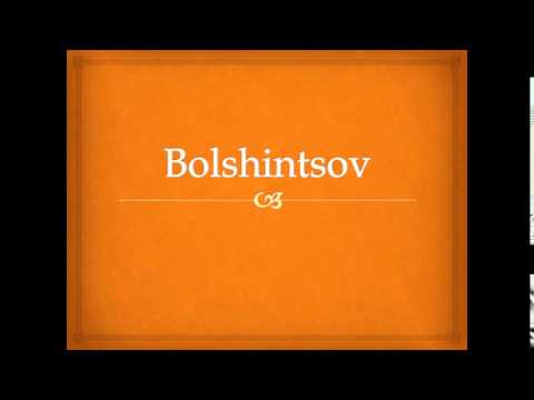 Bolshintsov Pronunciation - A Month in the Country
