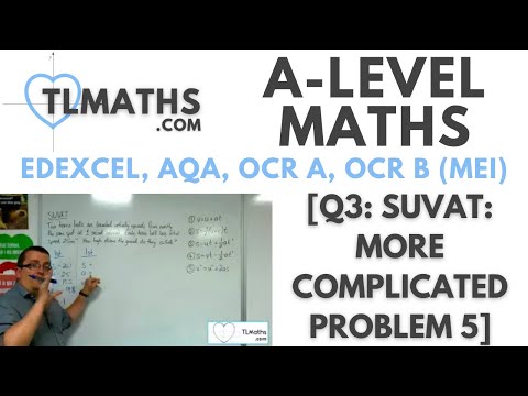 A-Level Maths: Q3-13 [SUVAT: More Complicated Problem 5]