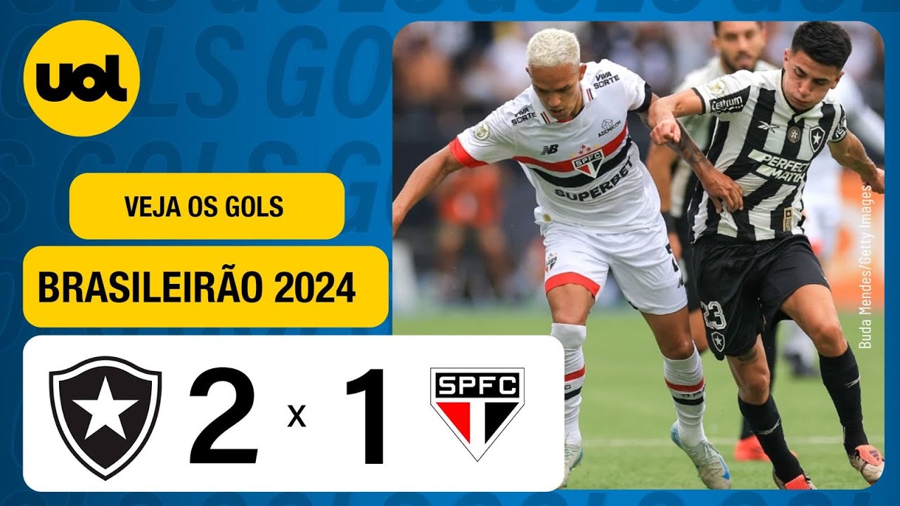 BOTAFOGO X SÃO PAULO: VEJA OS GOLS DE SAVARINO, WILLIAM GOMES E GREGORE l BRASILEIRÃO 2024