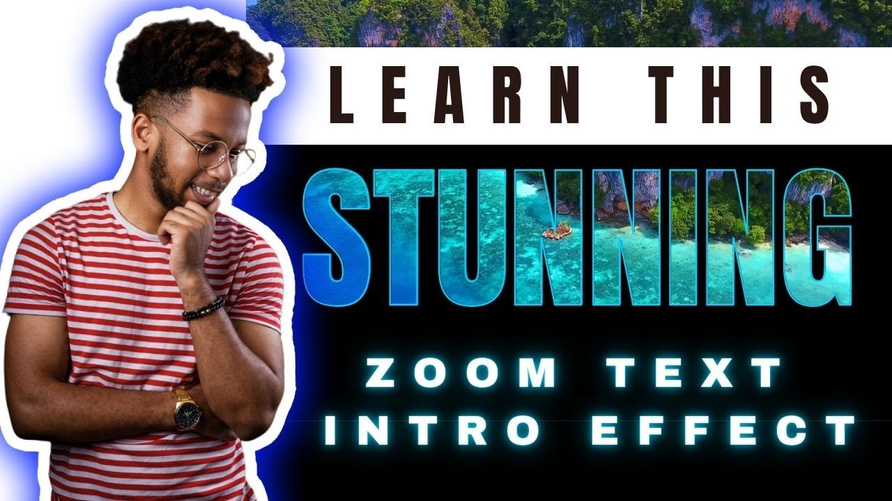 Level up your videos with Stunning ZOOM TEXT EFFECT for your intro | Step by Step Tutorial