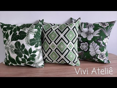 Capa para Almofada | Muito fácil de Costurar | Passo a Passo | Vivi Ateliê