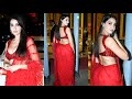 Hottie In Red Saree Nora Fatehi Stuns With Her Fashion As She Papped In Bandra BKC
