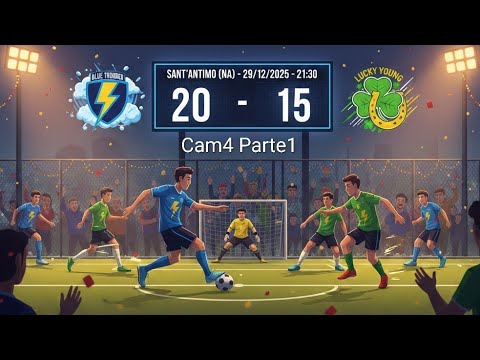 Calcetto 29/12/2025 Blue Thunder vs Lucky Young 20-15 Cam4 Parte1 