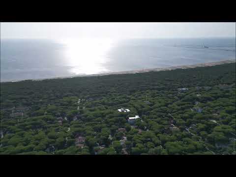 marina romea dall'alto al mattino