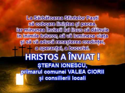 TV IALOMITA - Felicitare de Paste 2015 Primaria Valea Ciorii