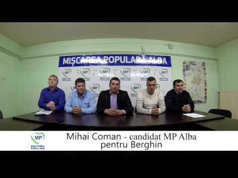 Mihai Coman - candidat MP Alba pentru primaria Berghin