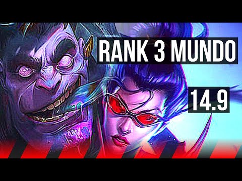 DR. MUNDO vs VAYNE (TOP) | Rank 3 Mundo, 7/0/3, 1000+ games, Godlike | EUW Grandmaster | 14.9