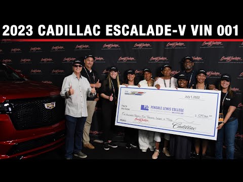 CHARITY SALE // 2023 Cadillac Escalade-V VIN001 // BARRETT-JACKSON 2022 LAS VEGAS
