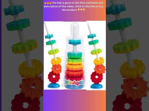 Fat Brain Toys SpinAgain – Fun Stacking Toy for Toddlers