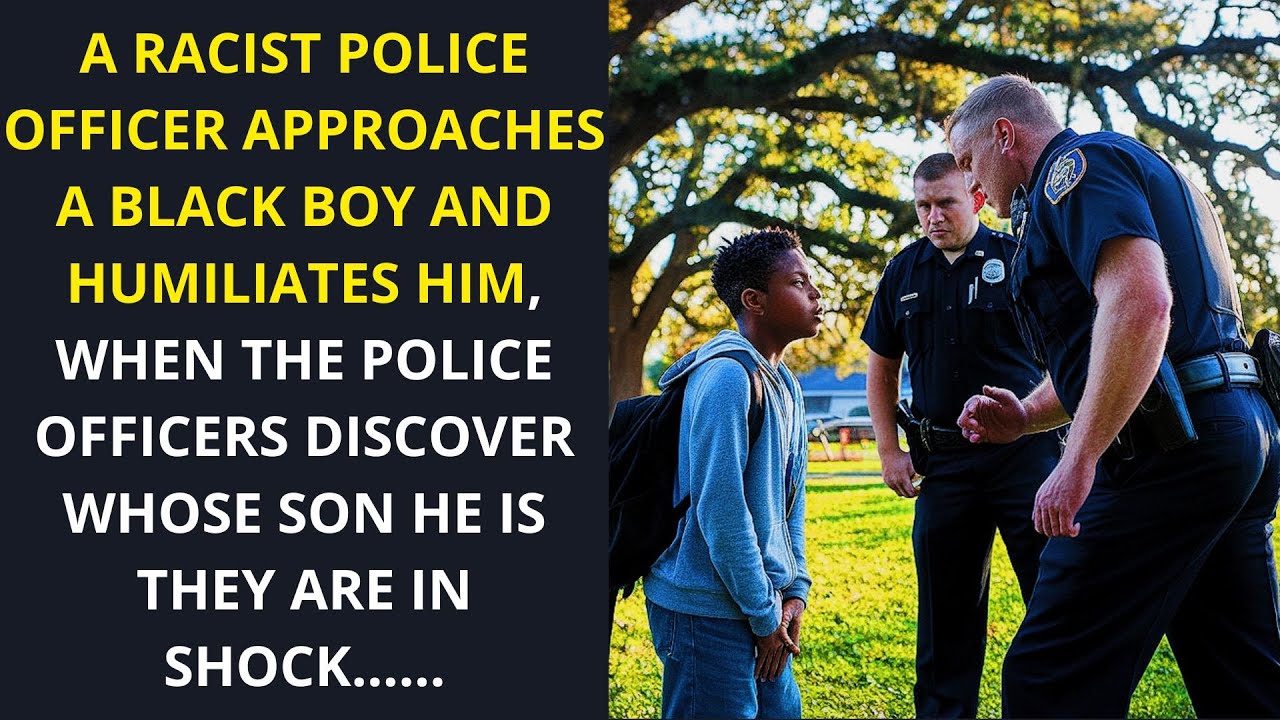 A POLICE OFFICER APPROACHES A 14-YEAR-OLD BLACK BOY AND HUMILIATES HIM, THEN THEY ARE IN SHOCK....