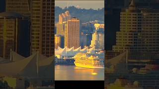 Too close maybe? Viking Orion cruise ship cozies up to Disney Wonder