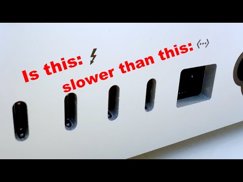 IP über 40-Gbit/s-Thunderbolt im Vergleich zu 10-Gbit/s-Ethernet. Thunderbolt ist langsamer!