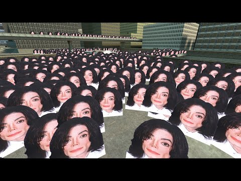 Trying To Escape The Michael Jackson Horde in Gmod !!