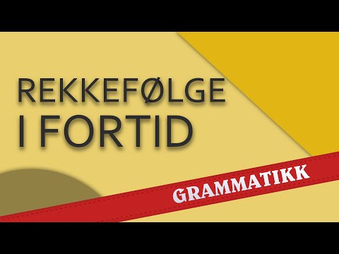 Rekkefølge i fortid