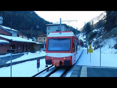 Mont Blanc Express Martigny Le Chatelard Vallorcine Wallis Schweiz Frankreich