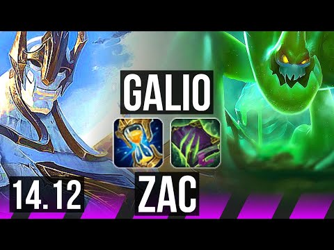 GALIO & Ezreal vs ZAC & Smolder (SUP) | 27k DMG, Rank 7 Galio | VN Grandmaster | 14.12