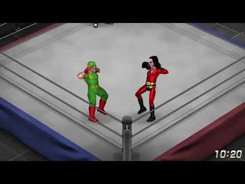 Fire Pro Wrestling World Custom Match Green Arrow And Hal Jordan Vs Plastic Man And Atom Smasher