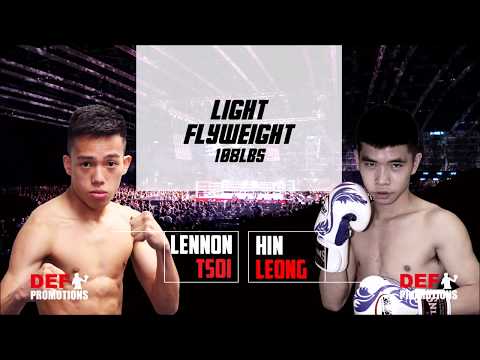 DEF Fight Night 15 - Bout 6 - Lennon TSOI vs Hin LEONG - Light Flyweight
