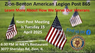 American Legion   Post 1943 dissolved due to lack of minimum membership   merging with Post 865