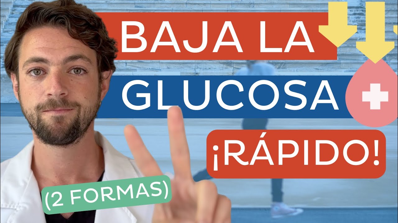 Las 2 FORMAS de BAJAR la GLUCOSA RÁPIDO ⚡🩸💨 (que no son pastillas o insulina)