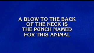 Donkey Punching on Jeopardy