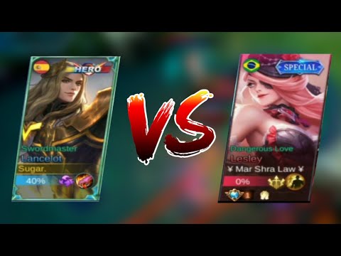 The next top global Lancelot vs Supreme no.1Lesely #mlbb #lesely