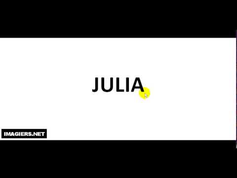 How To Pronounce French First Name # JULIA