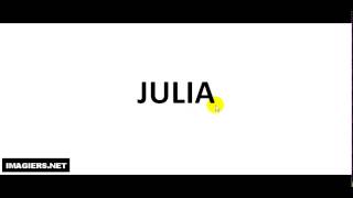 How To Pronounce French First Name # JULIA