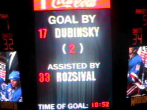 Dubinsky Short handed ENG in home opener + Voros vs Fisher + center ice salute LIVE