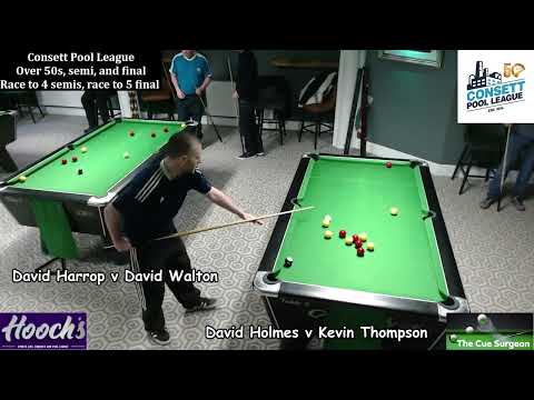 Over 50's semis and final - Consett Pool League