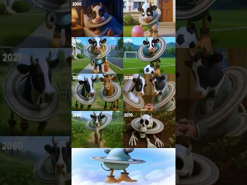 Evolution of La Vaca Saturno Saturnita #italianbrainrot #trending