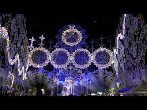 Diso 1 Maggio 2025 Accensione Musicale delle Luminarie Ditta FANIUOLO ILLUMINAZIONI 4K
