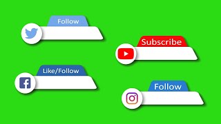 Download lagu YouTube, Instagram  Twitter, Facebook like, follow and Subscribe Buttons Lower thirds Green screen mp3
