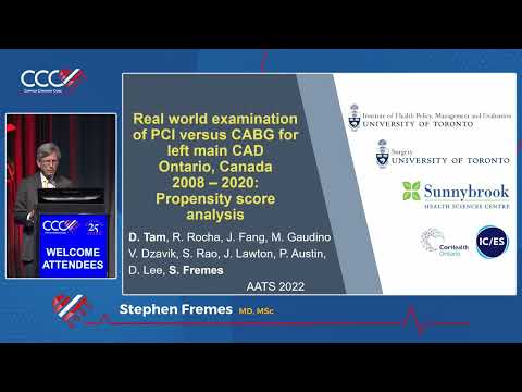 Left Main Revascularization: CABG - Stephen Fremes, MD