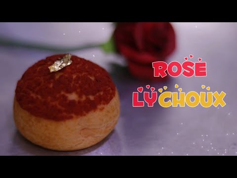 ROSE LYCHEE CHOUX | ROSE LYCHOUX | ROSE LYCHEE CRAQUELIN | CHEF ANGEL