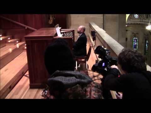 Star Spangled Banner  RBCI Film crew records Cathedral organist Lawrence Lawyer