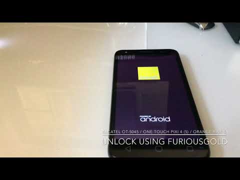 ALCATEL OT-5045 / ONE TOUCH PIXI 4 (5) / ORANGE RISE 51 UNLOCK USING FURIOUSGOLD