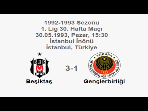 Beşiktaş 3-1 Gençlerbirliği 30.05.1993 - 1992-1993 1st League Matchday 30 + Post-Match Comments