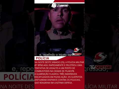 Pilar: Polícia Militar frustra assalto a posto, há troca de tiros e revólver é apreendido