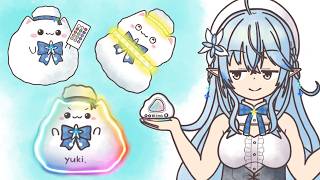 【切り抜き漫画】光る雲形スピーカーに張り合う雪民【ホロライブ/雪花ラミィ】