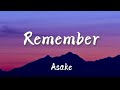 Asake - Remember (Lyrics)