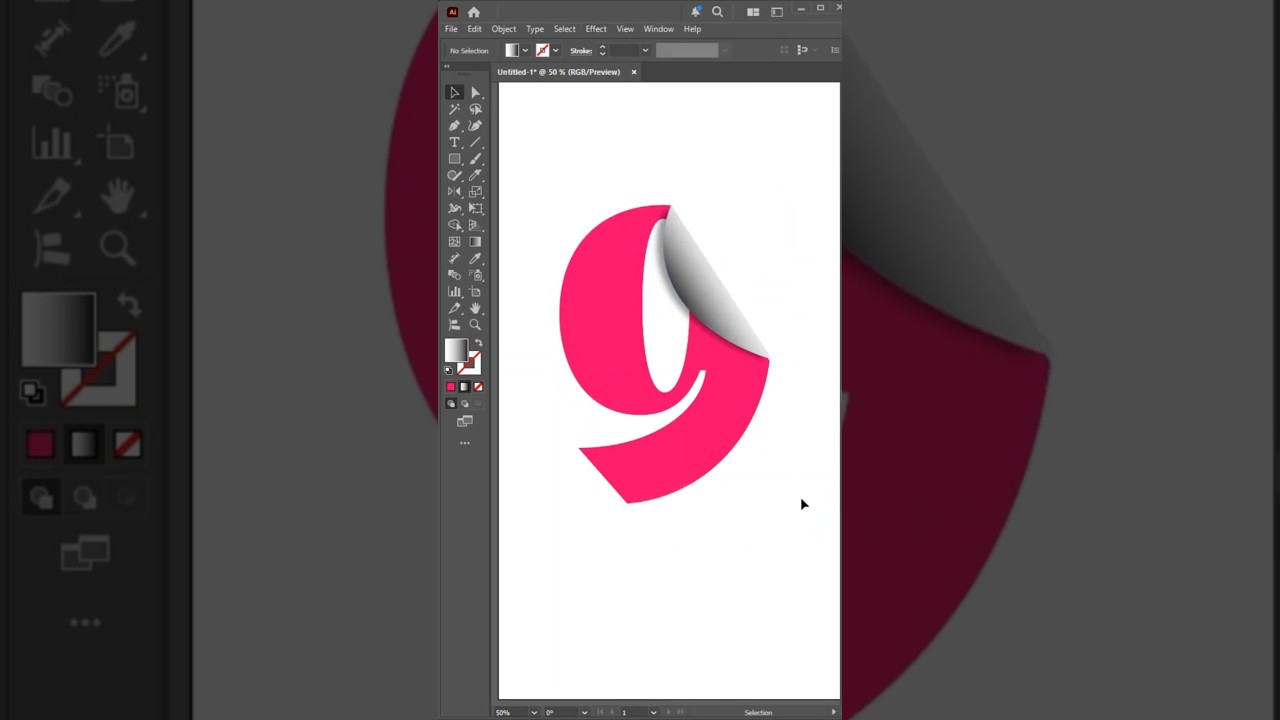 Logo Design Illustrator | Adobe illustrator Tutorial | letter logo Design #logodesign