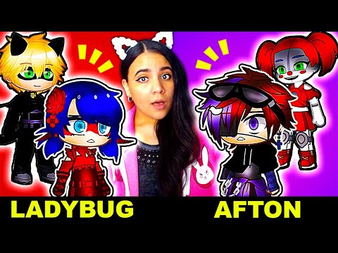 👨&zwj;👩&zwj;👧&zwj;👦 The Afton Family Meets Miraculous Ladybug! 🐞 Gacha Club Mini Movie Reaction