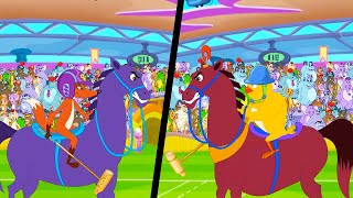 Horse Team Battle! 🐎   | Eena Meena Deeka Compilation | Funny Cartoons